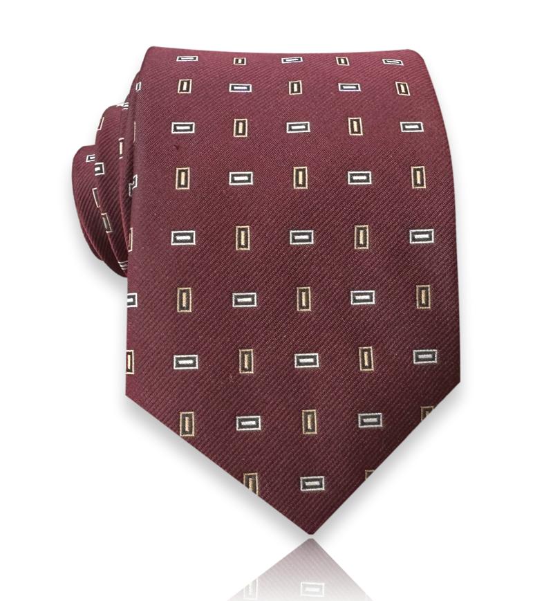 Premium bordo žakard svilena kravata